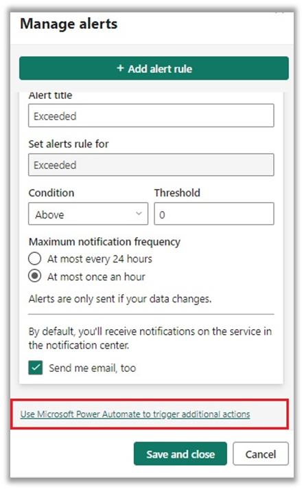 Power BI Alerts