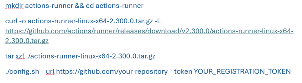 github runner